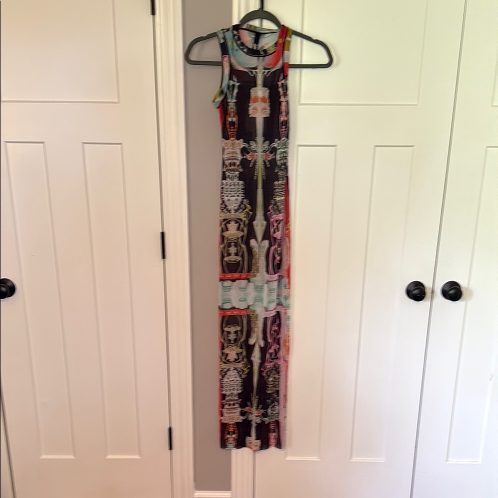 Desigual Multicolor Abstract Sleeveless Dress